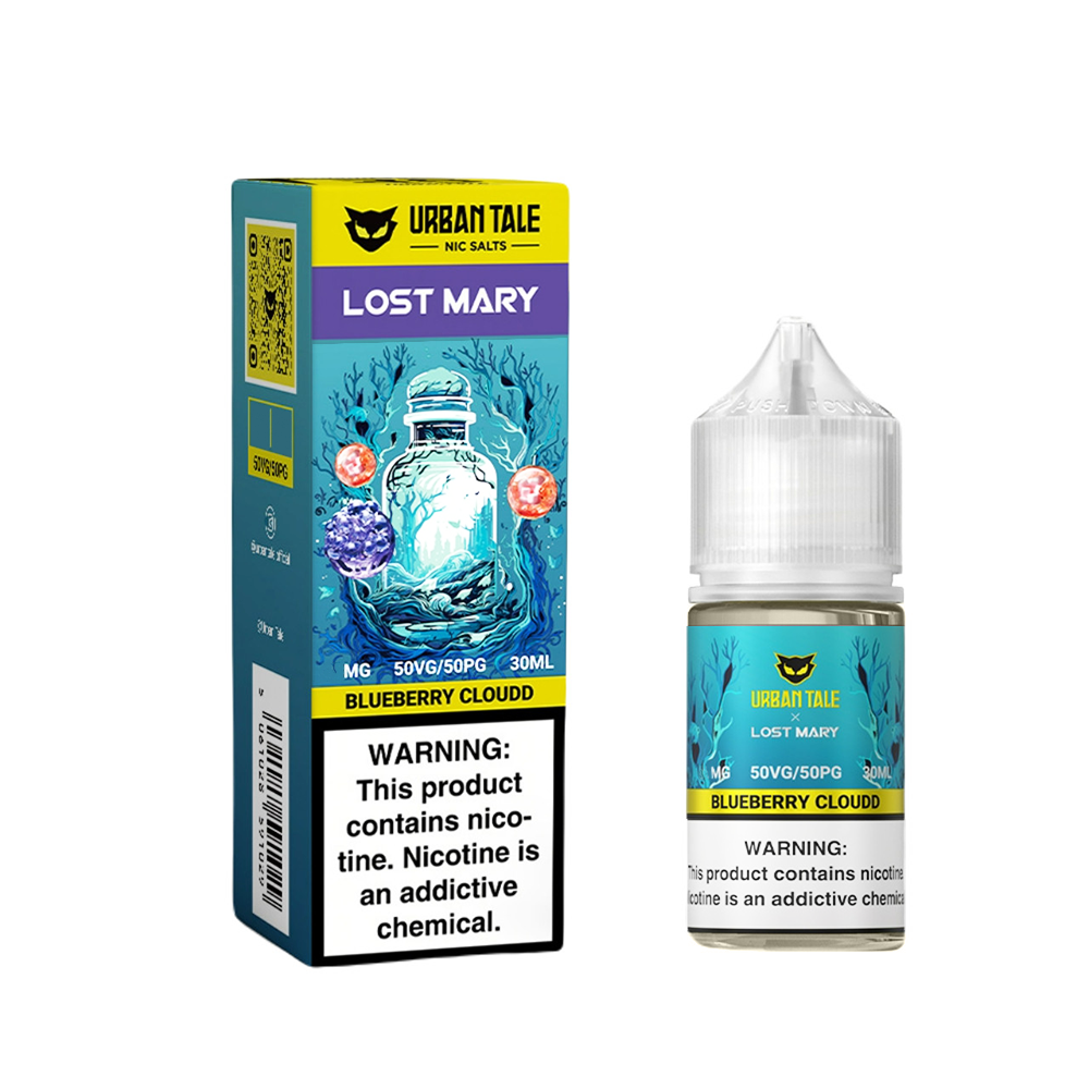 Blueberry Cloudd | Urban Tale Lost Mary Salts | 30mL bottle with packaging