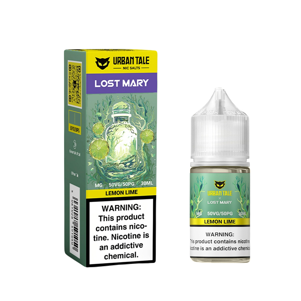 Lemon Lime | Urban Tale Lost Mary Salts | 30mL bottle with packaging