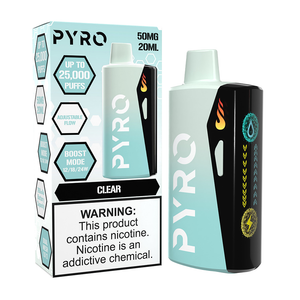 Pyro Boost Disposable Clear with packaging