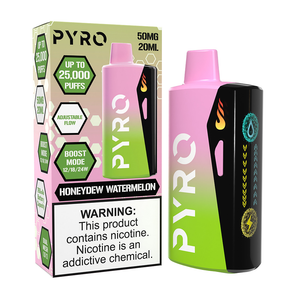 Pyro Boost Disposable Honeydew Watermelon with packaging