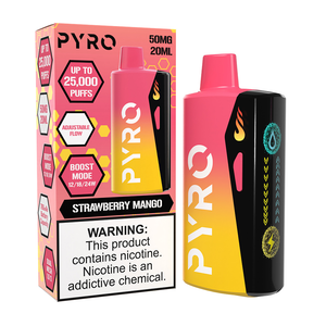 Pyro Boost Disposable Strawberry Mango with packaging