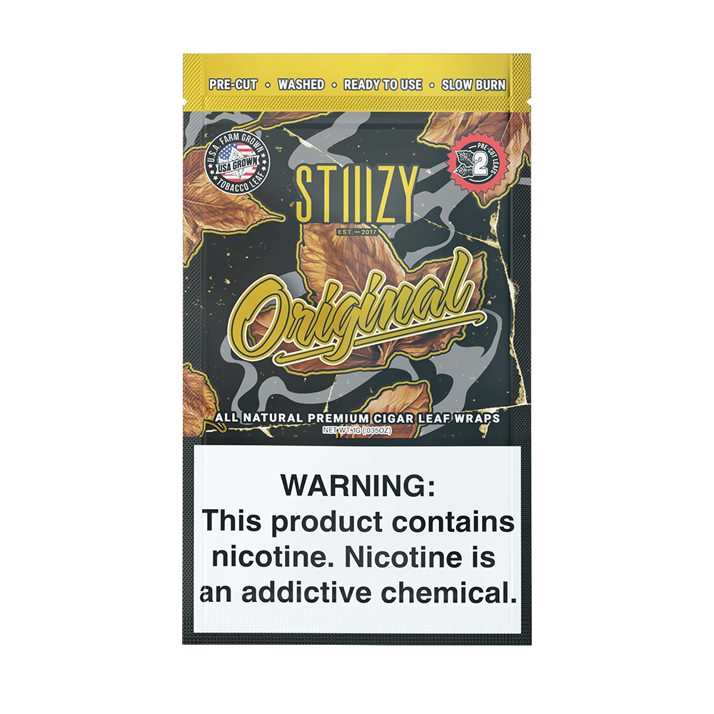 STIIIZY Premium Wraps 2-Pack - 20ct Counter Display | Original with Packaging