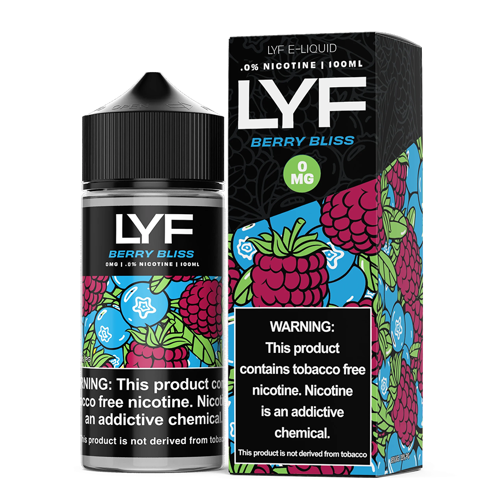 Berry Bliss | Lyf | 100mL 0mg bottle with packaging