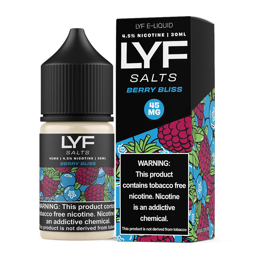 Berry Bliss | Lyf Salts | 30mL 45mg bottle with packaging