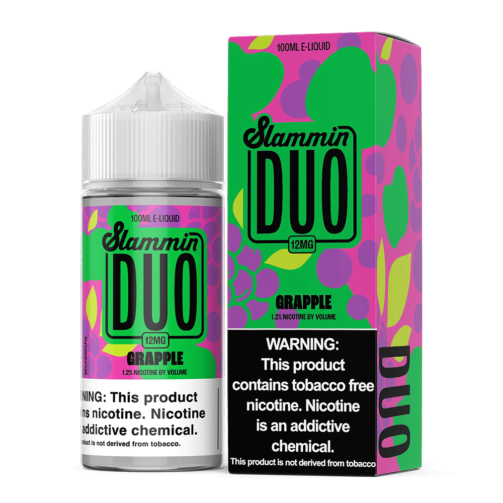 Grapple | Slammin Duo | 100mL 12mg bottle with with packaging