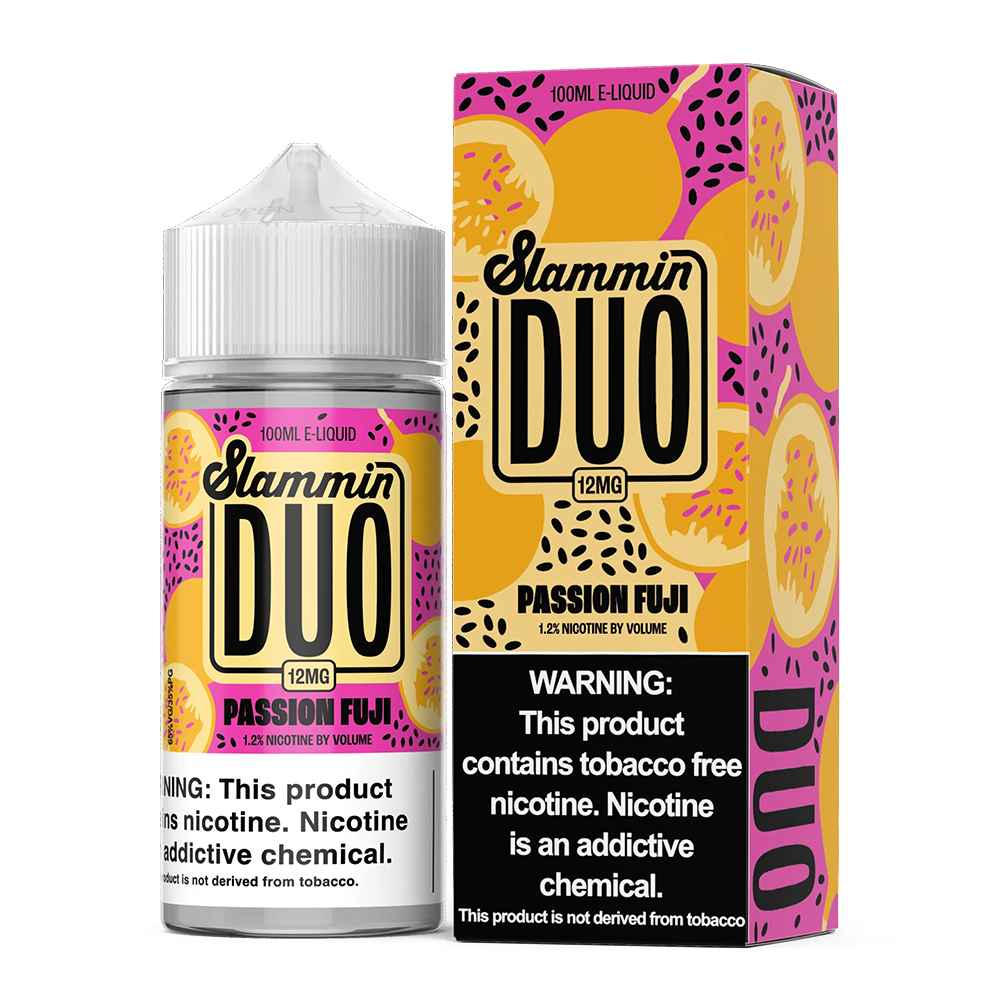 Passionfruit Fuji | Slammin Duo | 100mL 12mg bottle with packaging