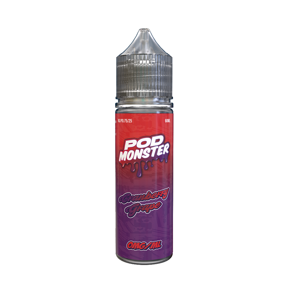 Cranberry Grape | Pod Monster | 60mL 0mg bottle