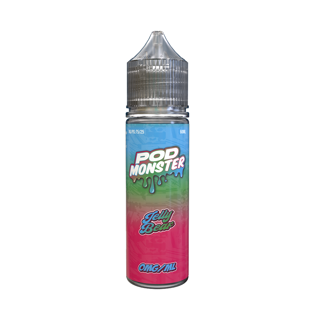 Jelly Bear | Pod Monster | 60mL 0mg bottle