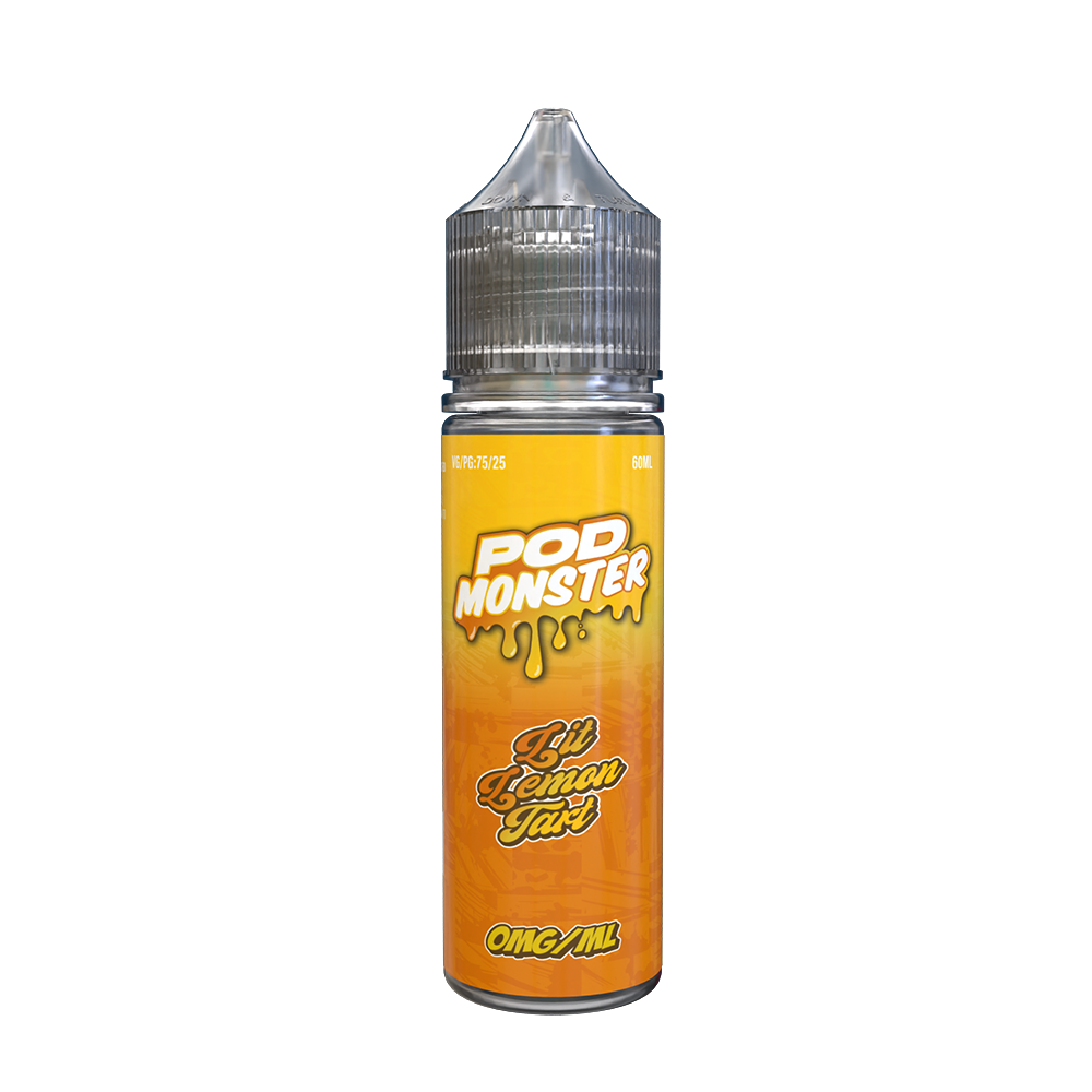 Lit Lemon Tart | Pod Monster | 60mL 0mg bottle