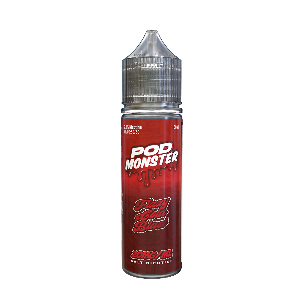 Fizzy Cola Blast | Pod Monster Salts | 60mL 20mg bottle