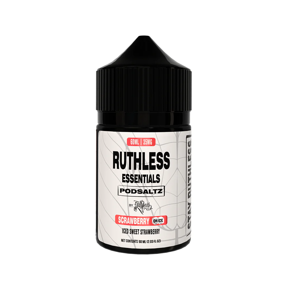 Scrawbrrry On Ice | Ruthless Essentials Salts | 60mL bottle only