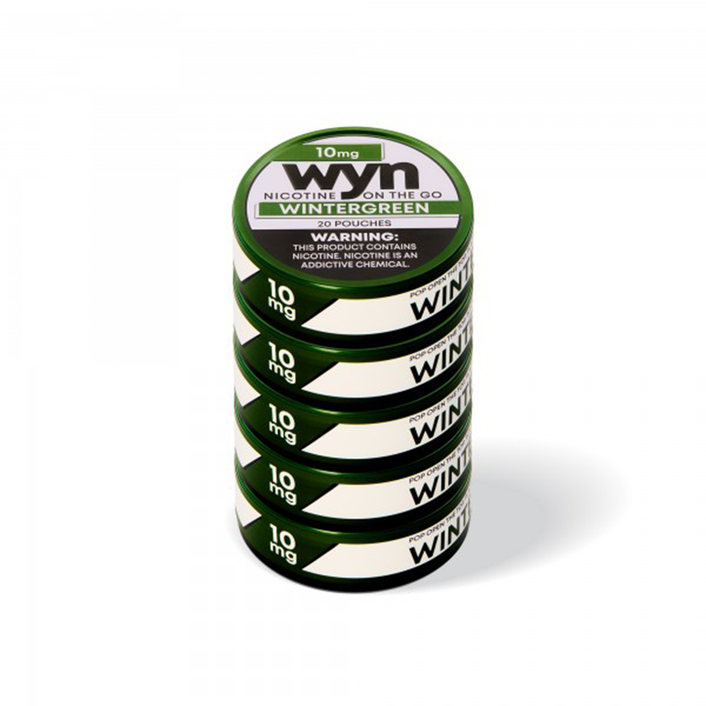 WYN Nicotine Pouches (20ct Can)(5-Can Pack) Wintergreen 10mg