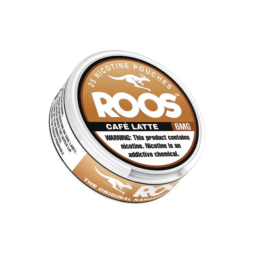 Roos Nicotine Pouches (25ct Can)(5-Can Pack) Caffe Latte 6mg