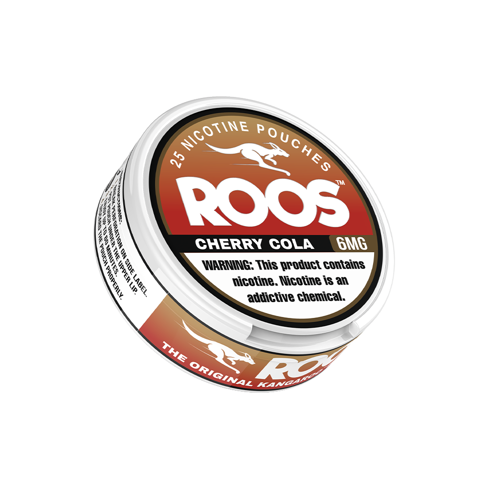 Roos Nicotine Pouches (25ct Can)(5-Can Pack) Cherry Cola 6mg