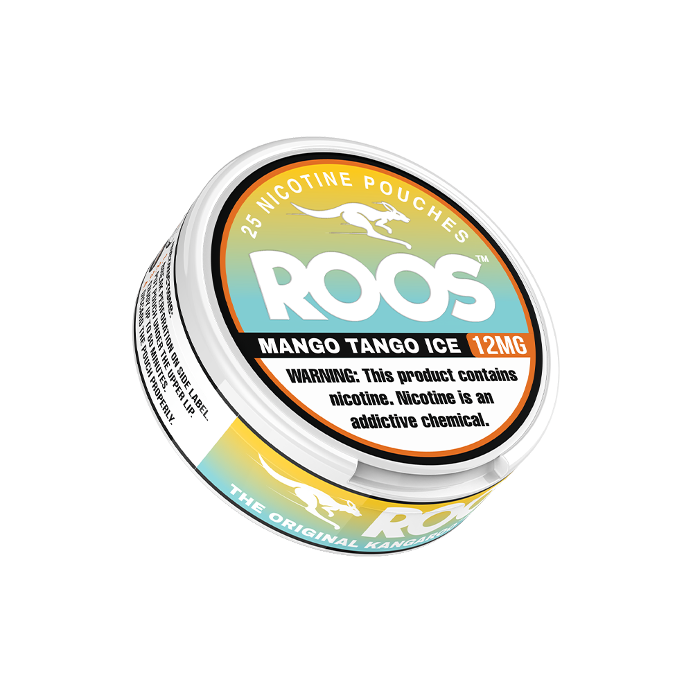 Roos Nicotine Pouches (25ct Can)(5-Can Pack) Mango Tango 12mg