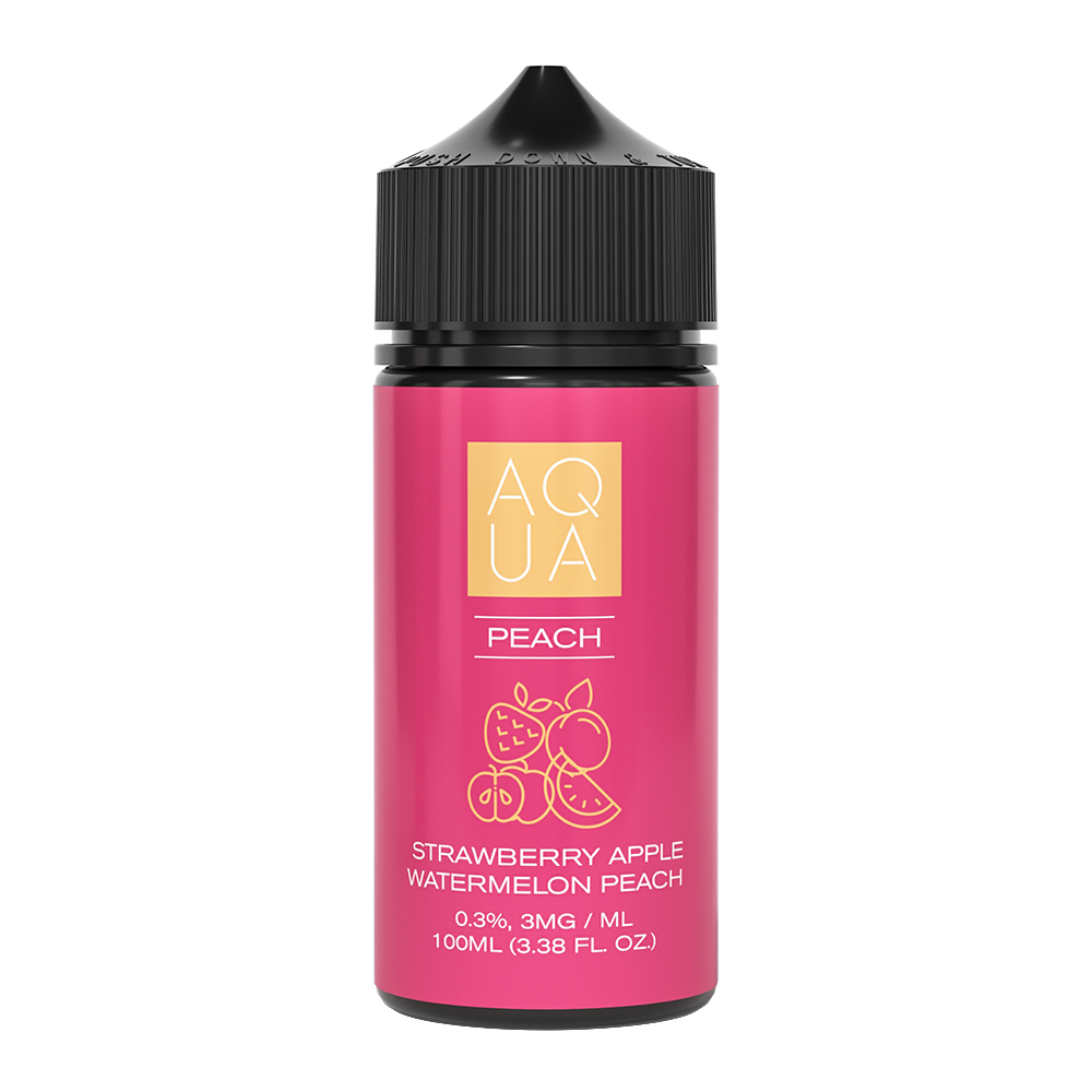 Pure Peach Aqua 100mL 3mg bottle