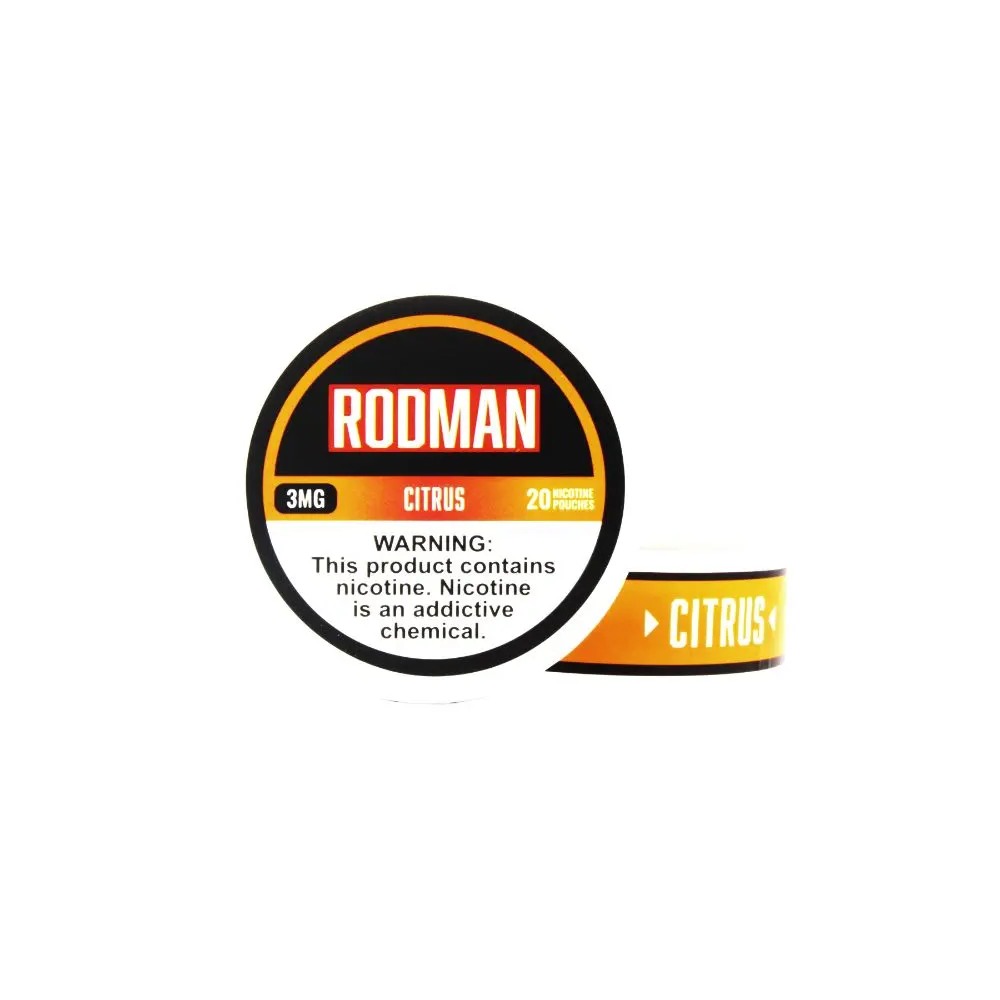 Rodman Nicotine Pouches (20ct Can)(5-Can Pack) Citrus 3mg