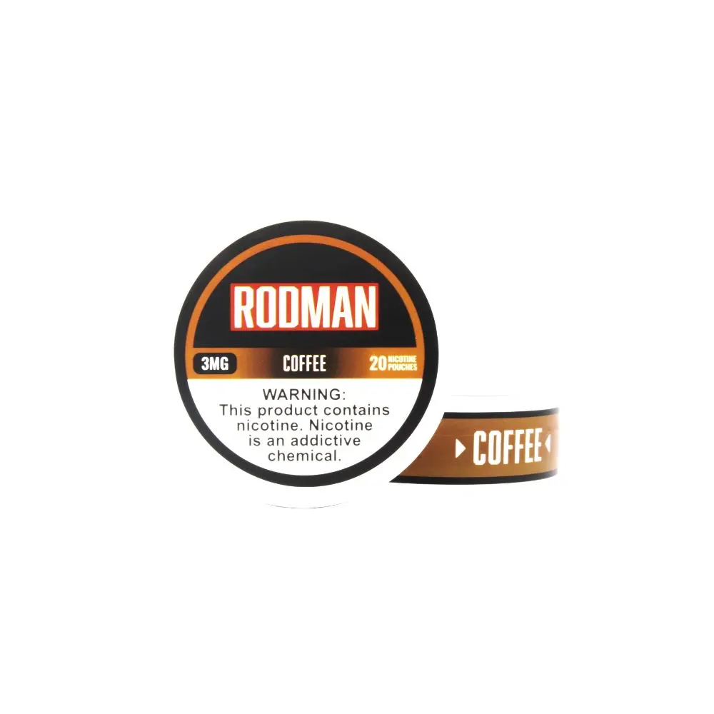 Rodman Nicotine Pouches (20ct Can)(5-Can Pack) Coffee 3mg