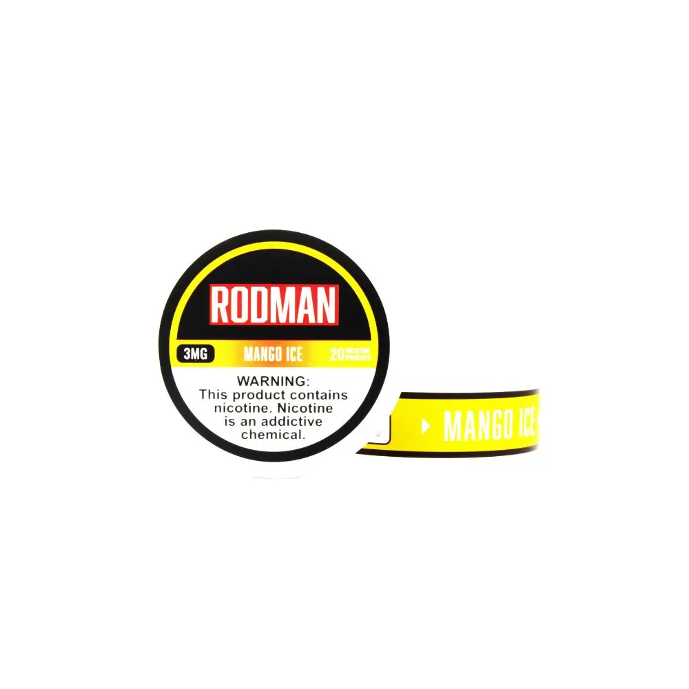 Rodman Nicotine Pouches (20ct Can)(5-Can Pack) Mango Ice 3mg