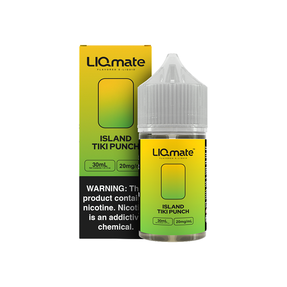 7Daze Island Tiki Punch Liqmate Series 30mL Salt Nicotine Vape Juice 20mg bottle with packaging