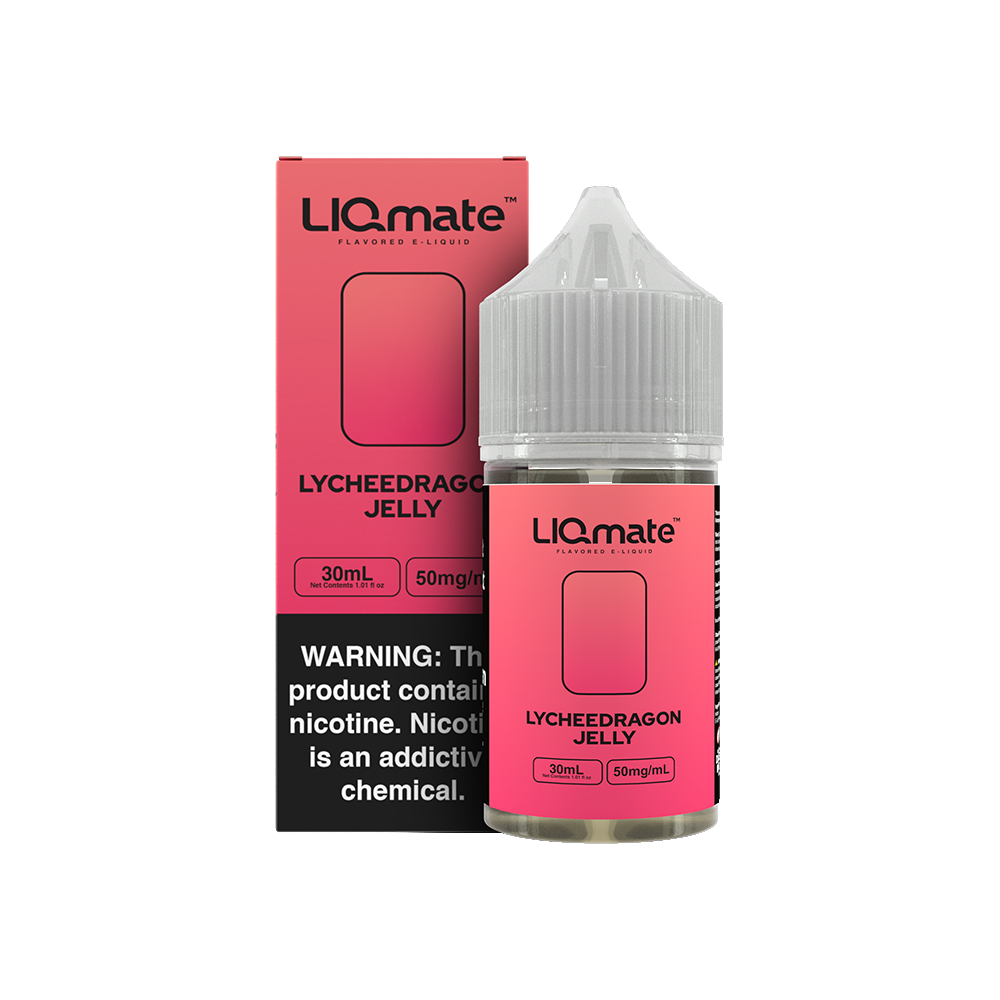 7Daze Lychee Dragon Jelly Liqmate Series 30mL Salt Nicotine Vape Juice 50mg bottle with packaging