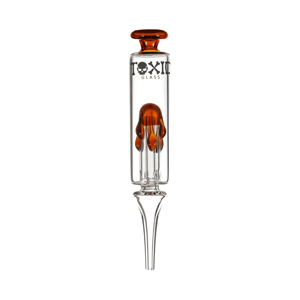 MKGlass TXNC30 Toxic Drip Glass Nectar Collector | Amber