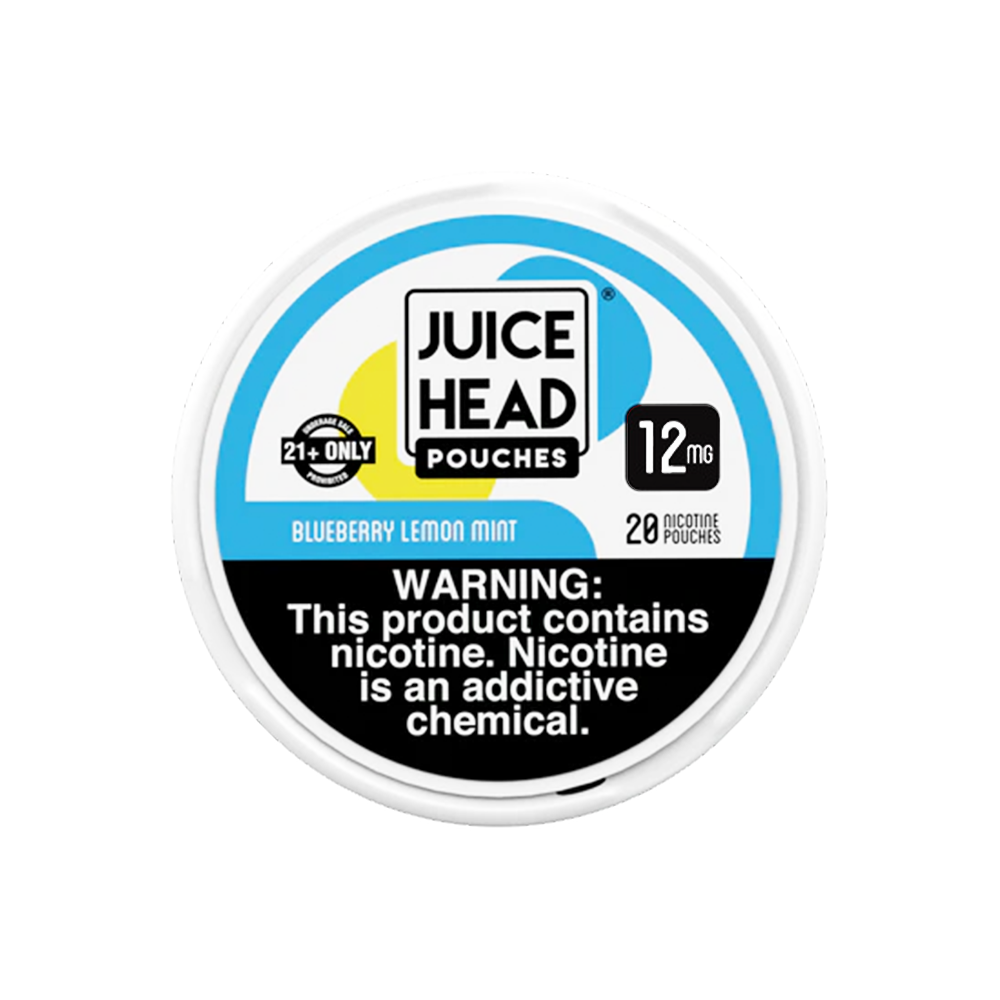 Juice Head Nicotine Pouch 6-12mg x20 Pouch (5 Pack) Blueberry Lemon Mint 12mg