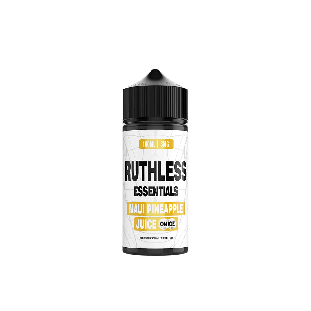 Maui Pineapple Juice on Ice Ruthless Essentials 100mL bottle