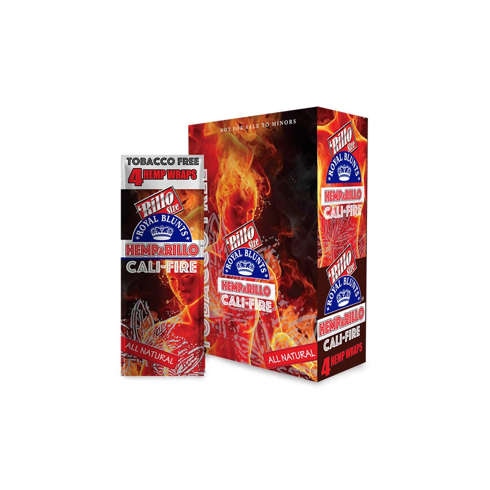 Royal Blunts Hemparillo All Natural - 4 Wraps | Cali-fire with Packaging