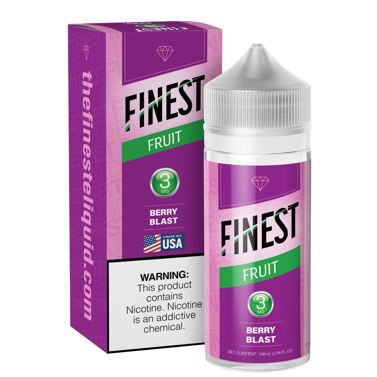 Berry Blast Fruit Edition 100mL 3mg bottle with packaging