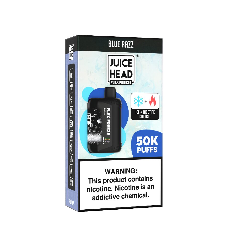 Juice Head Flex Freeze Disposable Blue Razz packaging