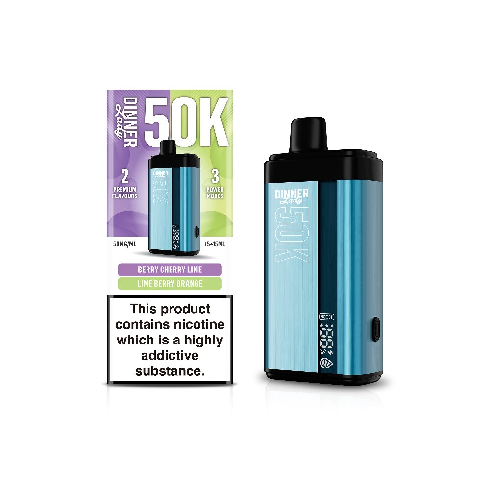 Dinner Lady Disposable Berry Cherry Lime + Lime Berry Orange with packaging