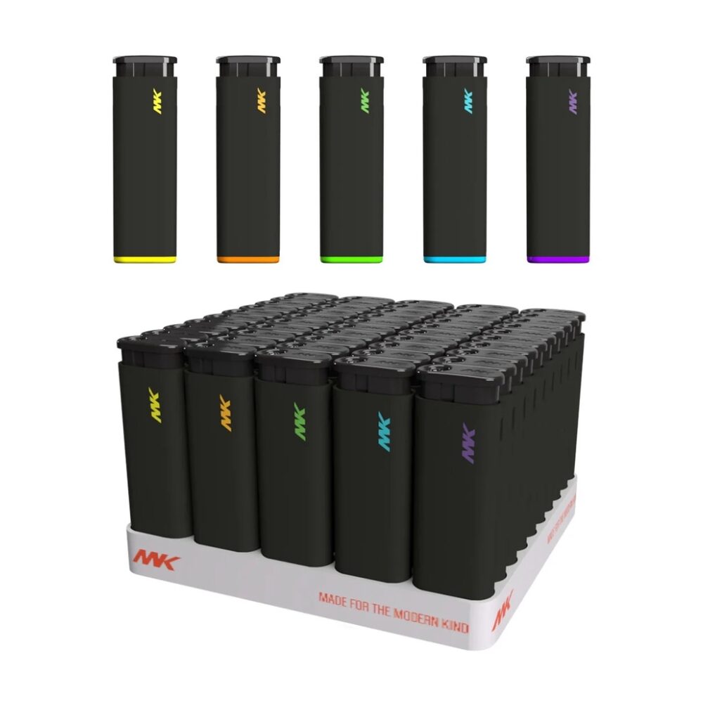 MK (DSPLY 50pc)(Lighter) Jet Black Pocket