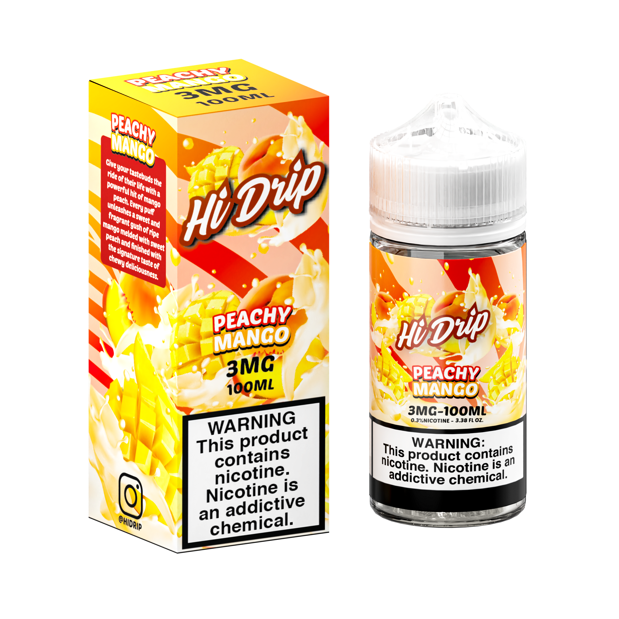 Peachy Mango by Hi Drip E-Liquid 100ml with Packaging