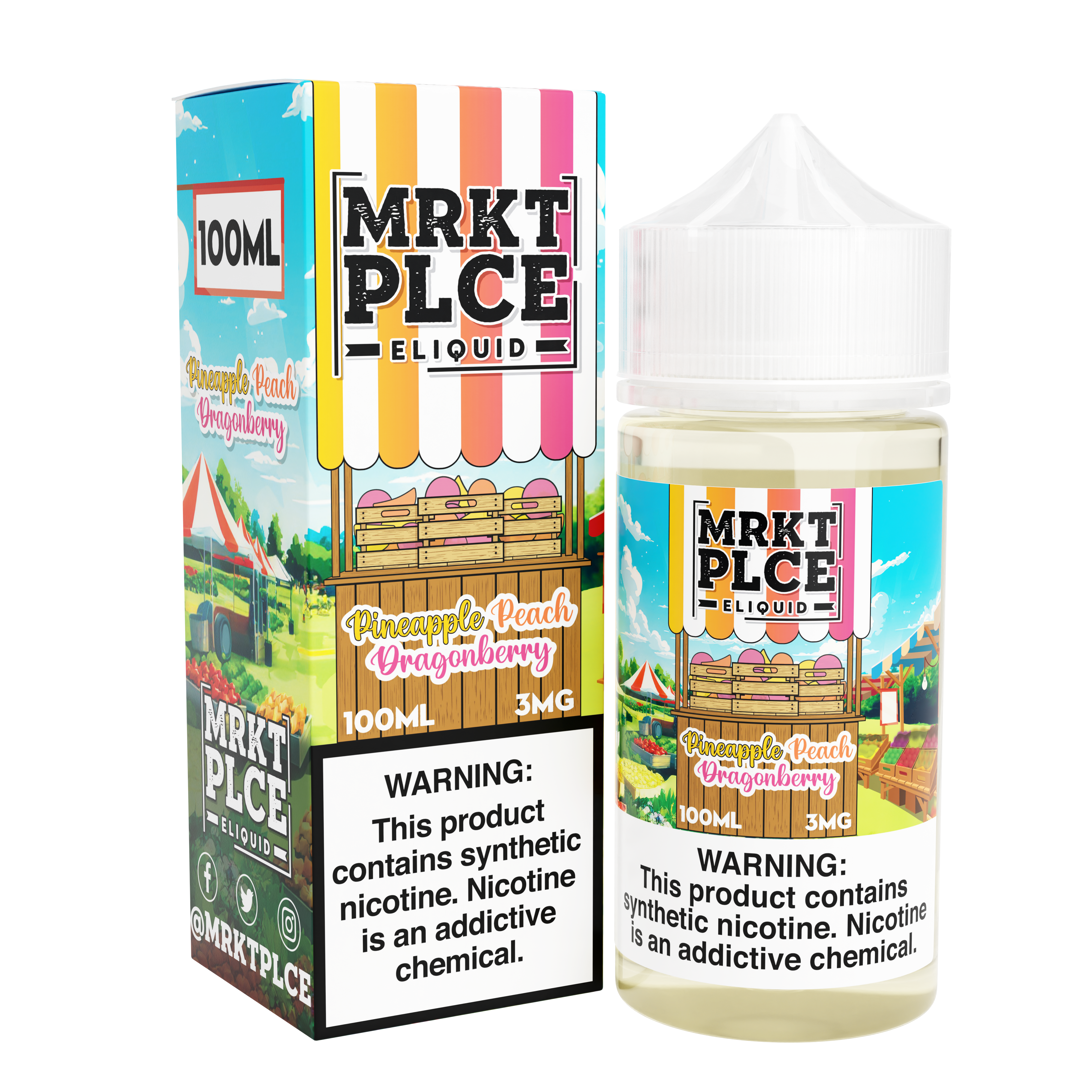 Pineapple Peach Dragonberry by MRKT PLCE Series 100mL with Packaging