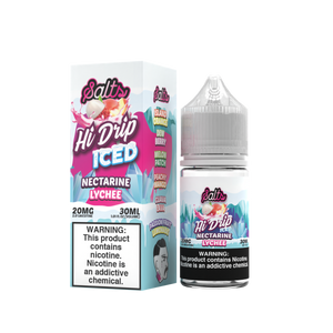 Nectarine Lychee Iced by Hi-Drip Salts 20mg Series 30ml With Packaging
