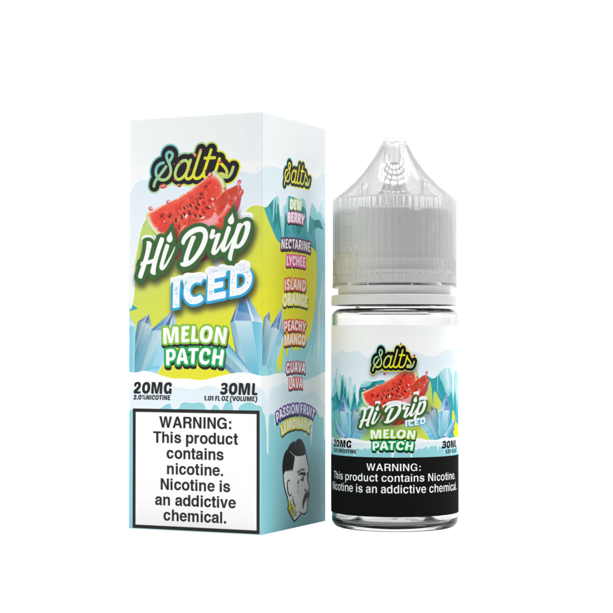 Melon Patch Iced by Hi-Drip 20 mg Salts Series 30ml With Packaging