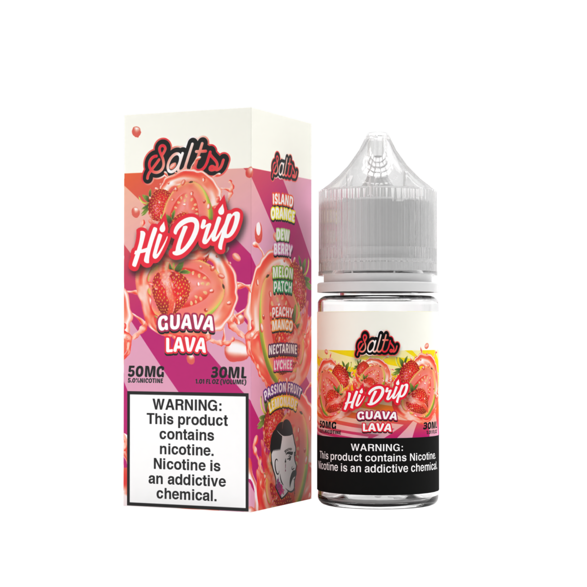 Guava Lava by Hi-Drip Salts 50mg Series 30ml With Packaging