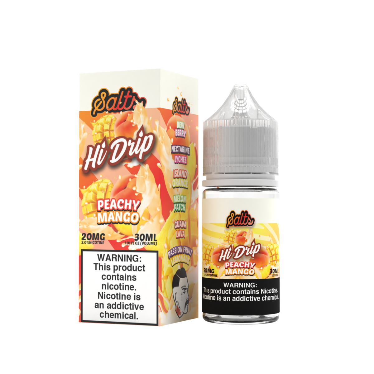 Peachy Mango by Hi-Drip 20 mg Salts Series 30ml With Packaging