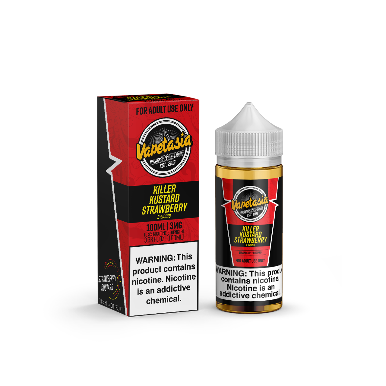 Killer Kustard Strawberry by Vapetasia Series 100mL with Packaging