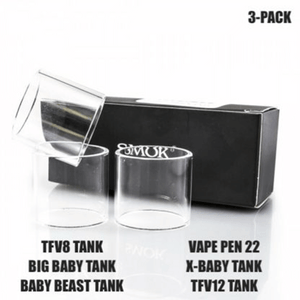 Smok TFV12 Replacement Glass 3 Pack - With Packaging