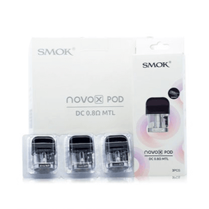 SMOK Novo X Replacement Pods (3-Pack) DC 0.8ohm MTL with Packaging