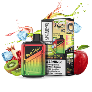 Pod Juice – Hyde IQ Disposable | 5000 Puffs | 8mL Kiwi Apple Pomberry Ice	 with Packaging