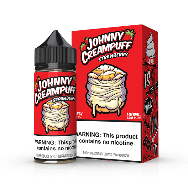 Strawberry by Tinted Brew – Johnny Creampuff TFN Series 100mL with Packaging