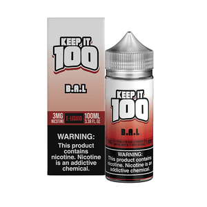 B.A.L. (Berry Au Lait) by Keep It 100 TFN Series 100mL with Packaging