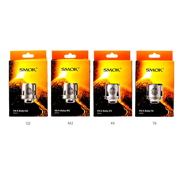 SMOK TFV8 X-Baby Beast Brother -  Replacement Coils (Pack of 3) Group Photo