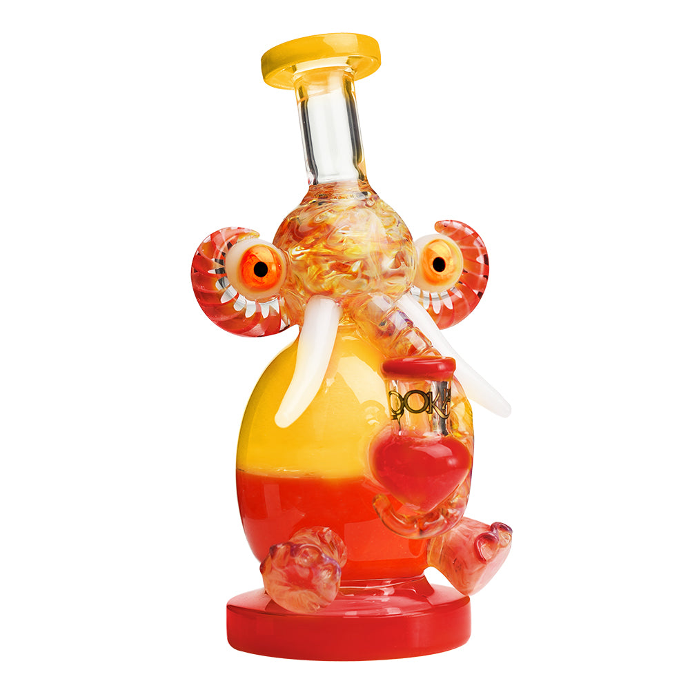 Lookah 9″ Mini Multicolored Elephant Dab Rig (WPC1209) Orange