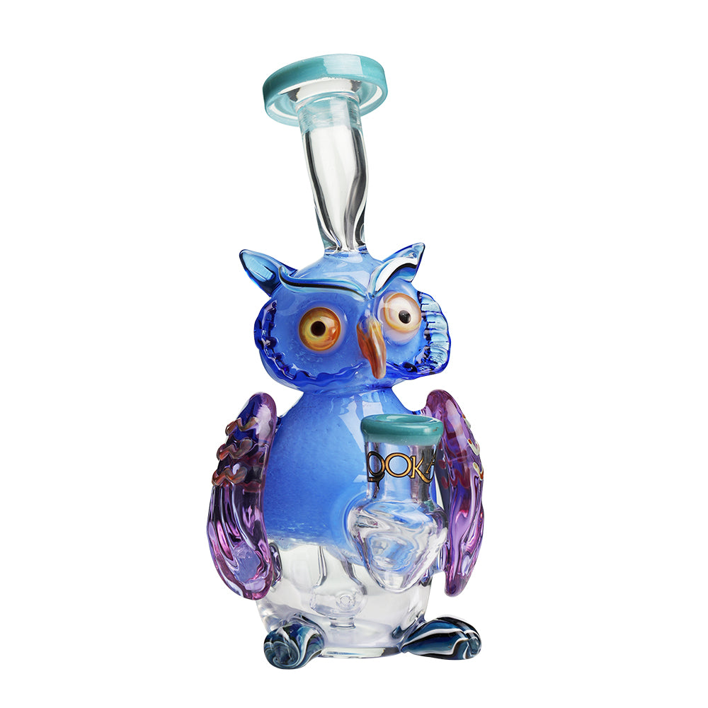 Lookah 9” Mini Cute Owl Dab Rig (WPC1217) Blue