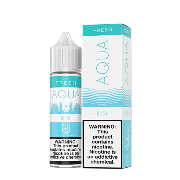 Aqua Rush 100mL Freebase Vape Juice with packaging