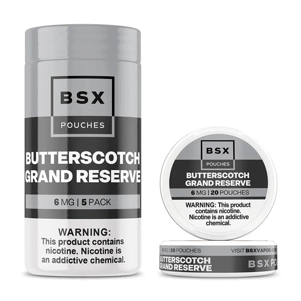 Basix Nicotine Pouches (20ct Can)(5-Can Pack) butterscotch grand reserve